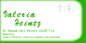 valeria heintz business card